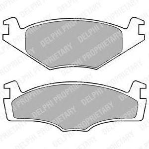LP421 колодки дисковые п.\ VW Golf1.4-1.8/1.6-1.9TD 83-95/Passat 82-88 LP421 DELPHI