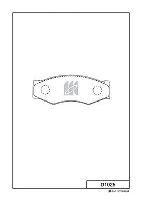 Замена на D1025H Колодки тормозные дисковые D1025 D1025 MK KASHIYAMA