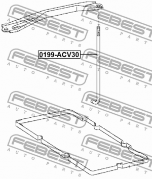 Кронштейн крепления акуумулятора TOYOTA CAMRY GRACIA 1996.12-2001.09 0199-ACV30 0199-ACV30 FEBEST