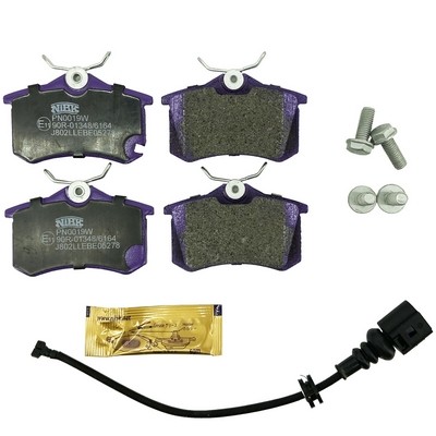 Колодки тормозные VW AUDI SEAT SKODA задние (4шт.) NIBK PN0019W NIBK