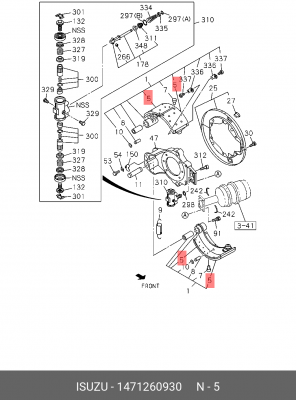 Накладка тормозная задняя CYZ52/CYZ51 1-47126-093-0 ISUZU
