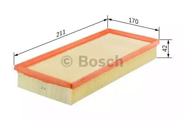 Фильтр воздушный PEUGEOT 206 (00-) BOSCH 1 457 433 526 BOSCH