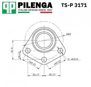 Опора шаровая верхняя ГАЗ 2217 TS-P 3171 TSP3171 PILENGA