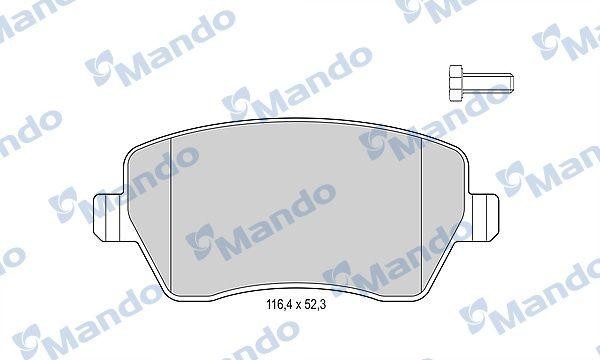 Колодки тормозные MERCEDES Citan (415) передние (4шт.) MANDO MBF015179 MANDO
