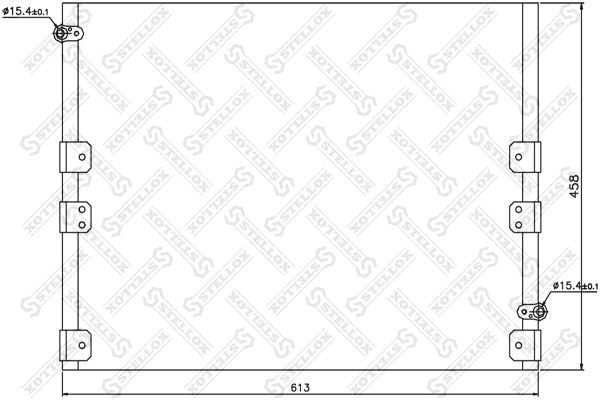 NS94512 [8846135050] !радиатор конд.\Toyota 4 Runner/Land Cruiser KDJ9#/#ZJ9# 96 10-45157-SX STELLOX