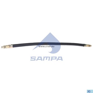 Тормозной шланг (BRAKE HOSE)ПЕРЕДНИЙ МОСТ VOSS 232 MB ACTROS 202243 SAMPA