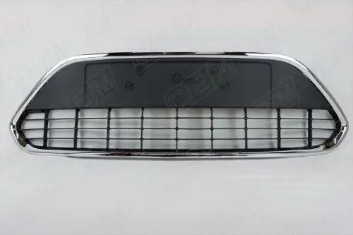 Решетка в бампер нижняя Ford Focus 2 2008-2011, под хром, текстурная OEM3693 OEMPARTS