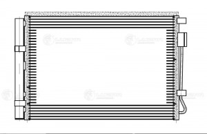 Радиатор кондиц. c ресивером для а/м Hyundai Solaris II (17-) LRAC08L5 LRAC08L5 LUZAR