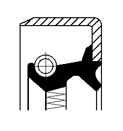 Сальник ступицы задней 168x188/192,5x30мм; WD DC+ FL10/12; FH12 БНК 12014351B CORTECO