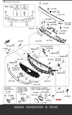 ПИСТОН  KD45501K5A KD45-50-1K5A MAZDA
