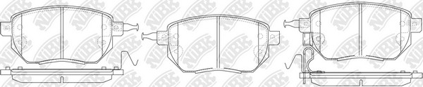 Колодки передние (INFINITI FX35/45 03-/NISSAN MURANO 05-) PN2901 PN2901 NIBK