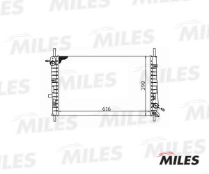 Радиатор (механическая сборка) FORD MONDEO 1.6-2.0 93-01) (NISSENS 62104) ACRM04 ACRM045 MILES