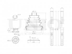 Пыльник ШРУСа (к-т) DUC-30012K UNIO