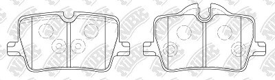 Колодки тормозные BMW 3 (18-) задние (4шт.) NIBK PN0965 NIBK