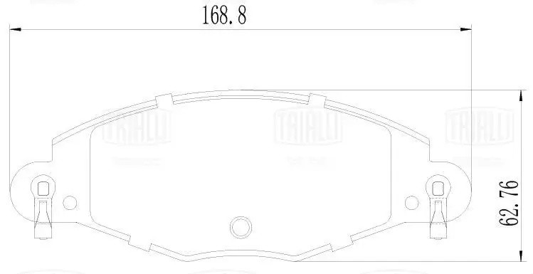 Колодки торм. Citroen C5 (01-)/C5 (04-) диск. перед. 170x63 (PF 4201) PF 4201 TRIALLI
