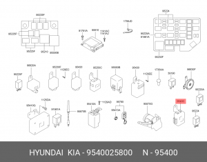 Блок управления противоугонной системой 95400-25800 9540025800 HYUNDAI KIA