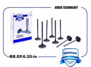 Клапана впуск BR.EP.6.20-in 7701474287 RENAULT Duster HSA/M 2.0 10- [8шт в уп.]  BR.EP.6.20-IN BRAVE
