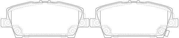 Колодки тормозные передние HONDA CIVIC Hatchback 05- BP28866 BP28866 SB NAGAMOCHI