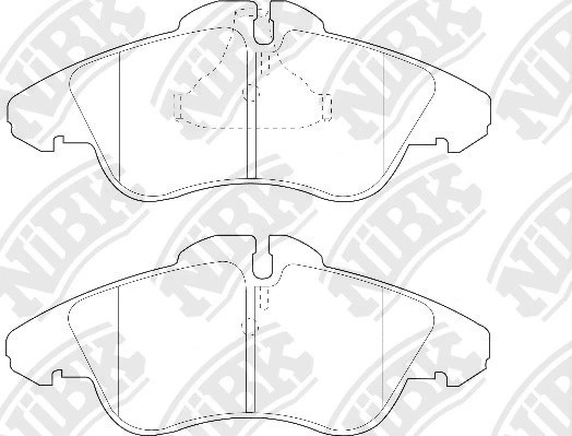 Колодки тормозные MERCEDES Sprinter (W901-W904),Vito (W638) VW LT (96-06) передн PN0301W NIBK