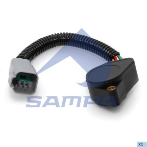 Потенциометр VOLVO FH,FM педали акселератора (6-контактов,черн.квадр.фишка) SAMP 096366 SAMPA