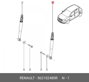 Renault Sandero 2014> 562102480R RENAULT