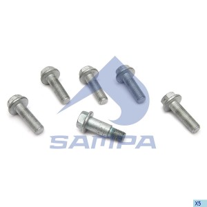 Болт SAF крепления диска тормозного комплект 6шт. SAMPA 075.617 SAMPA