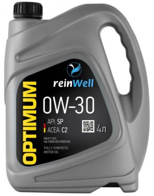 Масло моторное REINWELL C2 0W30 синт.4л 4952 REINWELL