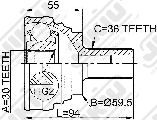 ШРУС JC33015 JC33015 JIKIU
