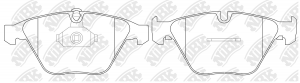 Колодки передние (BMW 3 E90/E91/X1 E84) PN0222 PN0222 NIBK