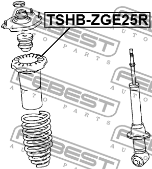 Пыльник заднего амортизатора TSHB-ZGE25R FEBEST