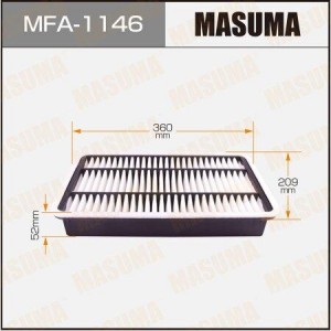 фильтр воздушный!\Toyota Hiace 06> MFA1146 MASUMA
