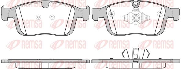 1689 00 колодки дисковые п.!\ Volvo XC60 2.0/2.4D 16> 1689.00 REMSA