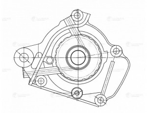 Насос водяной Honda Accord (98-),Civic (97-) 1.4i,1.6i (LWP 2311) LWP 2311 LUZAR