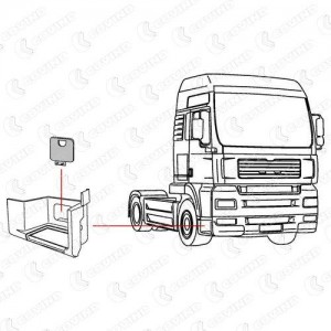 заглушка подножки !\ MAN TGA MLX250 COVIND