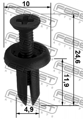 Клипса TOYOTA CAMRY/HYBRID ACV51,ASV5#,AVV50,GSV50 201­1.08-2018.03 88570-006 88570-006 FEBEST