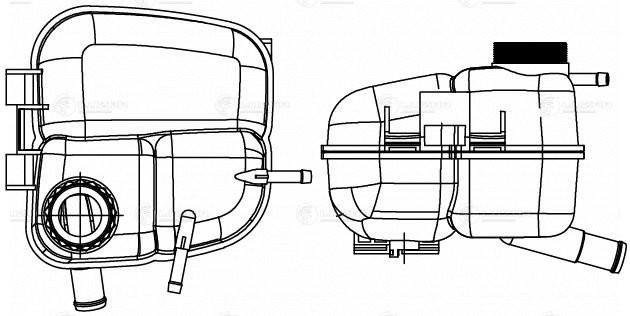 Бачок расширительный OPEL Astra G (98-10) LUZAR LET 2110 LUZAR