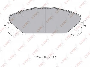 Колодки тормозные передние подходит для LEXUS RX270-450h 08, TOYOTA Highlander 3 BD-7596 LYNXAUTO