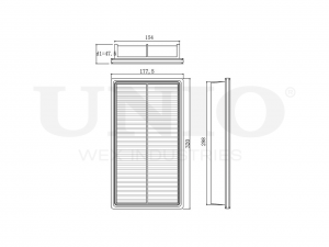 Фильтр воздушный FLT-10100 UNIO