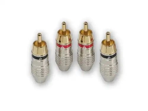 Штекер RCA комплект 4шт. AURA RCAP612 AURA