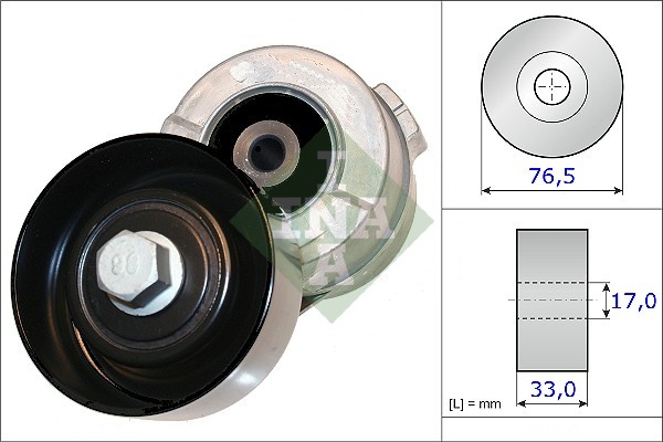 Натяжитель ремня HYUNDAI H1 2.5CRDI 01-07, H100 2.5TD/CRDI 04-, 10- 534034110 534 0341 10 INA