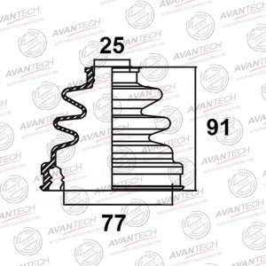 Пыльник привода Avantech BD0102 AVANTECH