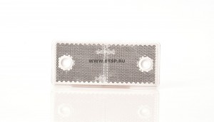 световозвращатель !прямоугольный с отверстиями белый \ 847 WAS