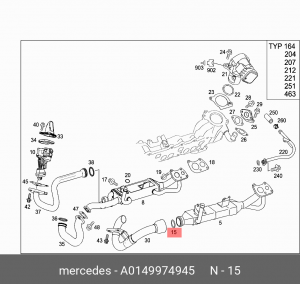 MERCEDES BENZ W197 SLS A 014 997 49 45 MERCEDES BENZ