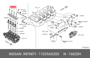 БОЛТ / BOLT-CONNECTOR 11035-AD200 11035-AD200 NISSAN