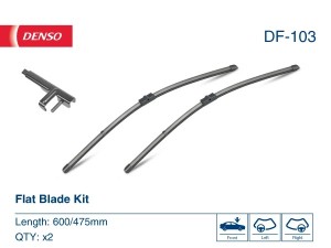 Щетка стеклоочистителя 600/475mm бескаркасная к-кт DF-103 DF103 DENSO
