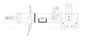 Амортизатор передний левый AG 30151 TRIALLI