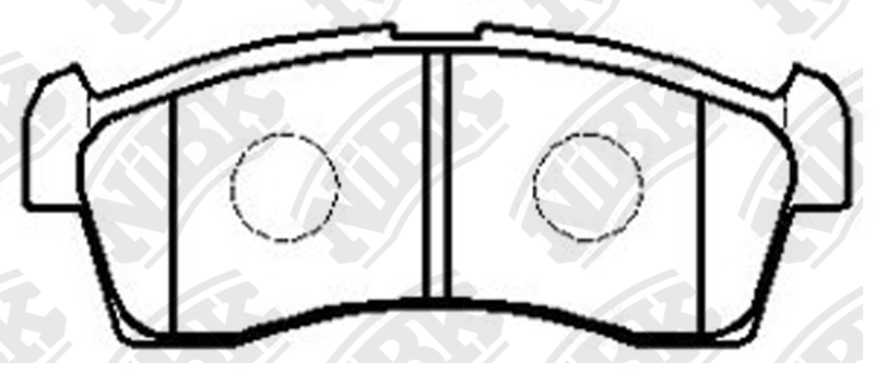 Колодки тормозные SUZUKI Liana 4WD (02-) (1.3/1.6) передние (4шт.) NIBK PN9523 NIBK
