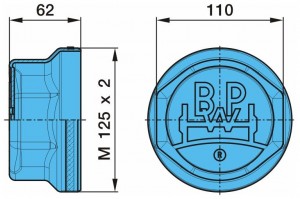 крышка ступицы!(м)M125x2 SW110 \BPW 10-12t 0321224070 BPW
