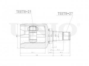 ШРУС внутренний левый CVJ-30139 UNIO