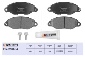 Торм. колодки дисковые передн. Ford Transit VI 00- 260280300 M2623434 M2623434 MARSHALL